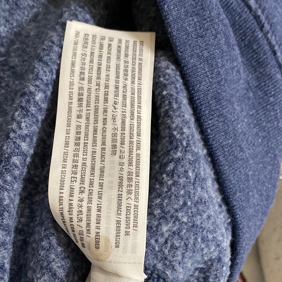 Abercrombie & Fitch Blue Hooded Sweatshirt - Picture 4 of 4